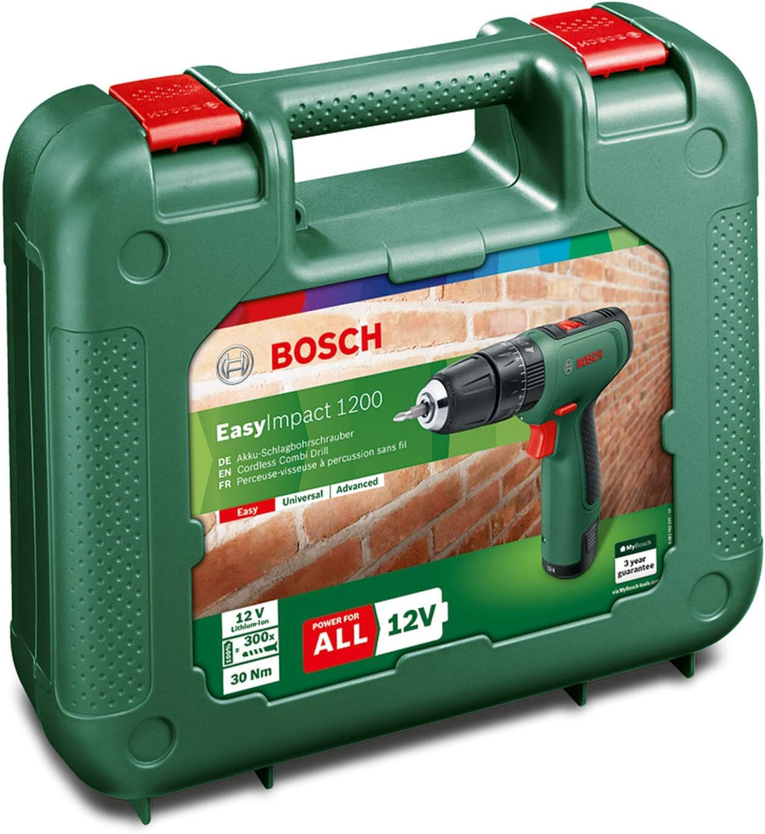 Bosch Home and Garden Bosch Akku Bohrschrauber EasyImpact 1200 (1x Akku, 12 Volt System, im Koffer)
