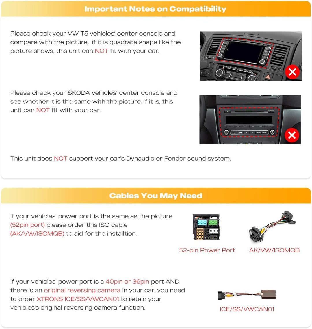 XTRONS Android 14 Autoradio Octa Core 8+128GB für VW Škoda SEAT 9-Zoll-IPS-QLED-Bildschirm Integrier