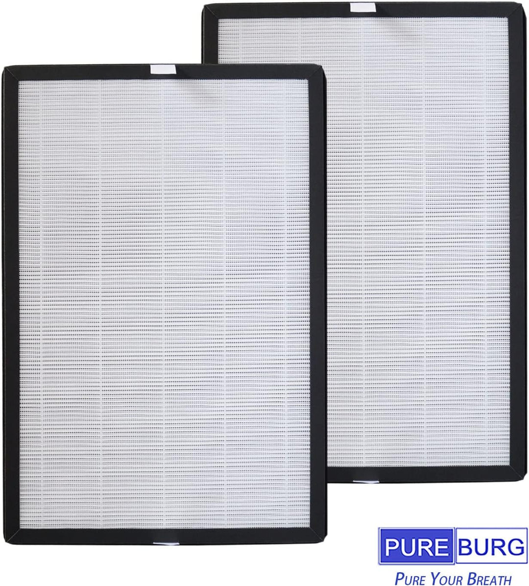 PUREBURG Ersatzfilter kompatibel mit Aiibot EPI188 Luftreiniger,2 Stück H13 HEPA mit Aktivkohlefilte