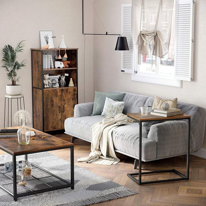 VASAGLE Beistelltisch Couch, Kleiner Sofatisch, Kaffeetisch, Schlafzimmer, Wohnzimmer, Arbeiten im B