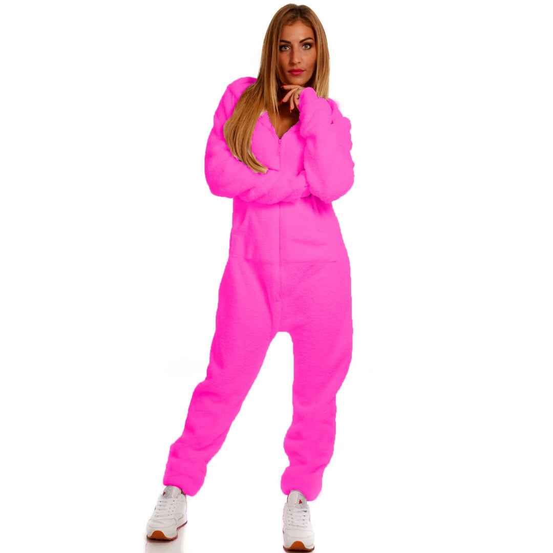 Crazy Age Teddyfleece Teddyfell Jumpsuit flauschig und kuschelig weich warm Einteiler Ganzkörperanzu