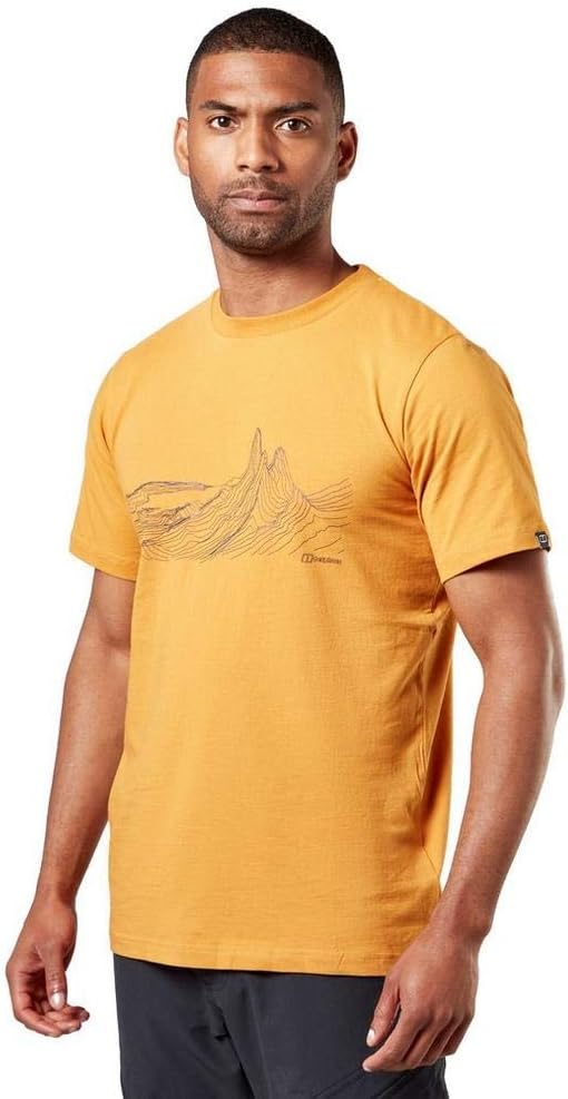 Berghaus Herren Mountain Contour T-Shirt XS Desert Shadow/Dark Blue, XS Desert Shadow/Dark Blue
