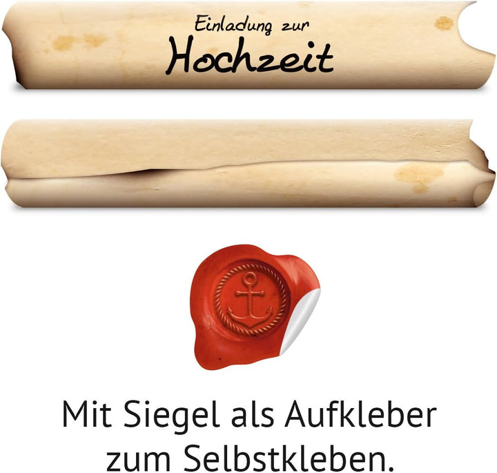 Kartenmachen.de Lasergeschnittene Hochzeitseinladungen Einladungskarten Hochzeit - Vintage Flaschenp