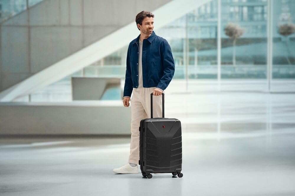 WENGER Pegasus M Hartschalenkoffer mit 4 Rollen, Trolley, M, 66 (79) l, Sicherheitsschloss, Damen He
