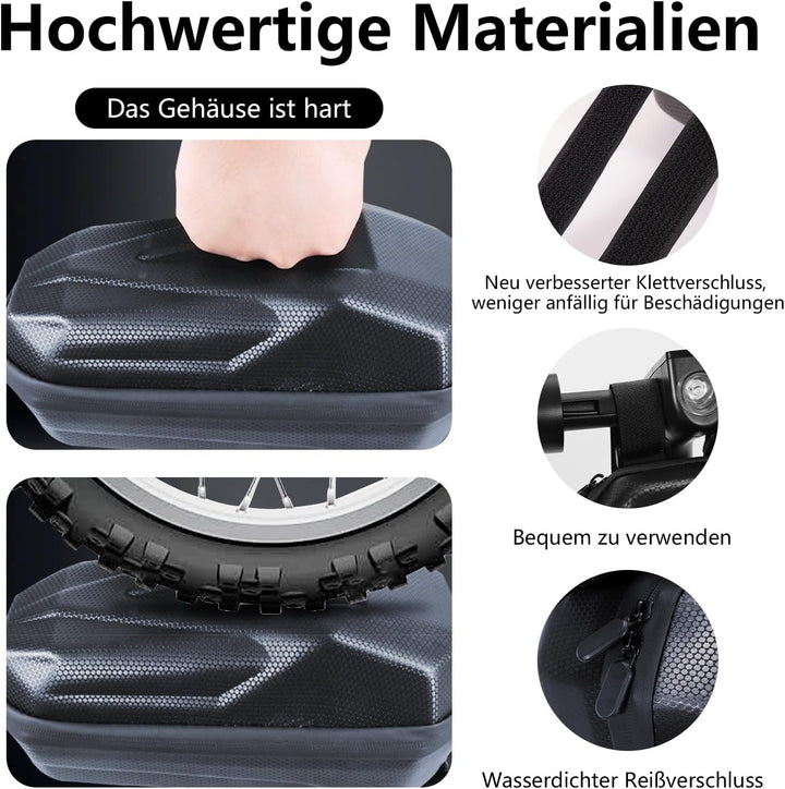 4L E Scooter Tasche，E Roller Lenkertasche 4L Grosse Kapazität wasserdichte mit Eva Hard Sell Inneres