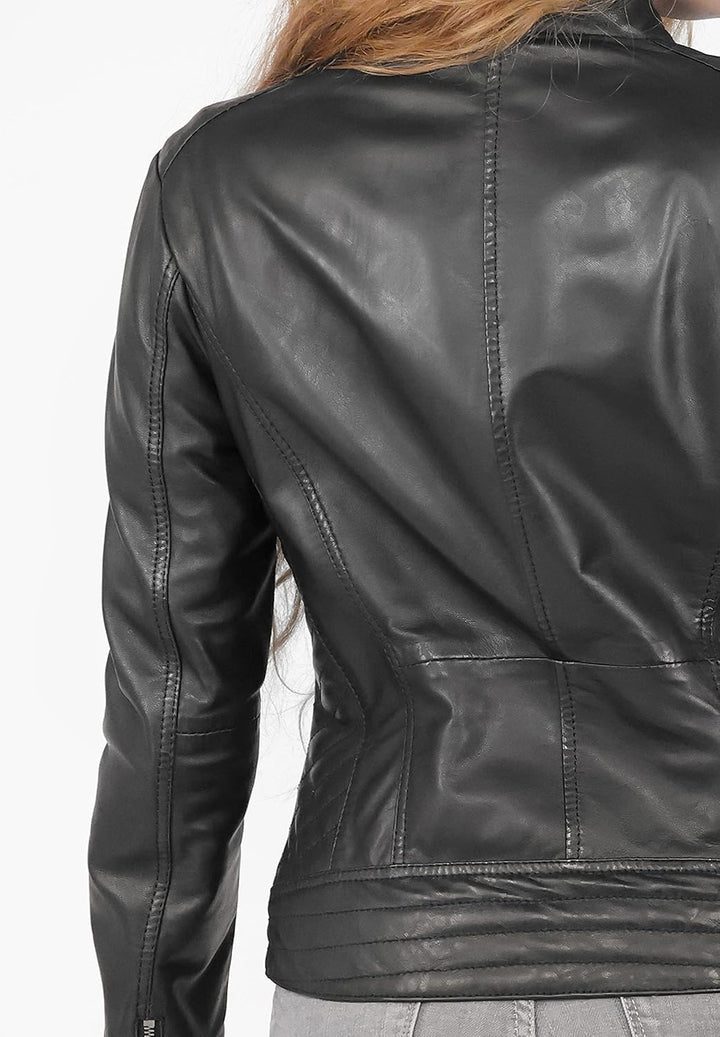 MAZE Damen Lederjacke 4202165 XL Schwarz, XL Schwarz