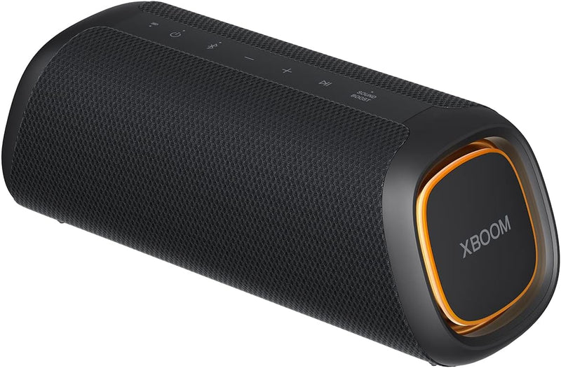 LG XBOOM Go DXG5, tragbarer Bluetooth-Lautsprecher (20 Watt, Google Assistant, Siri, Beleuchtung), S