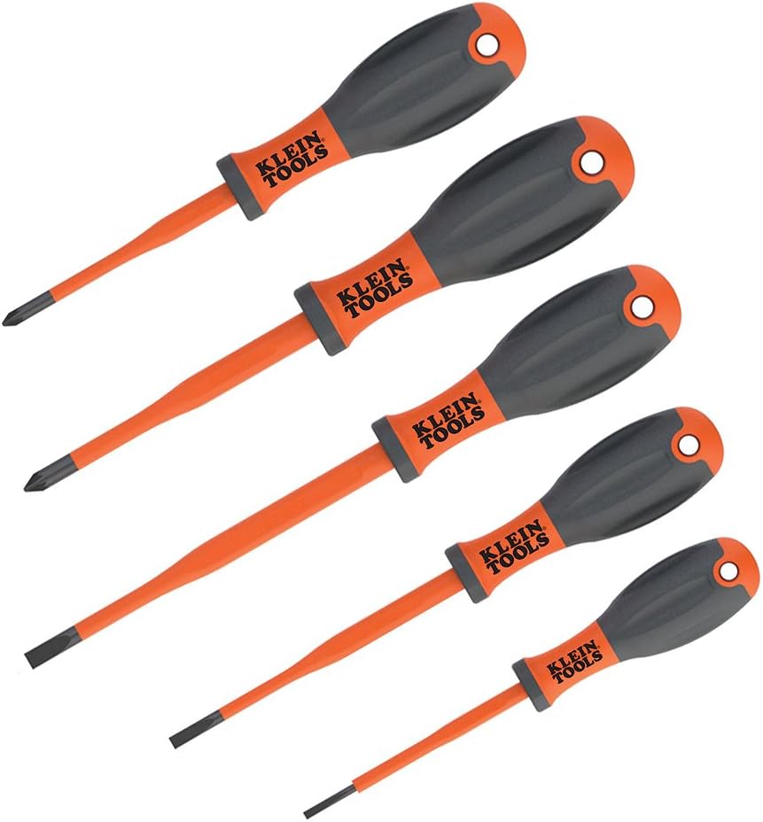 VDE Isolierter Schraubendreher-Set, 5-teilig, mit ergonomischen Griffen, VDE-geprüft, Klein Tools 32