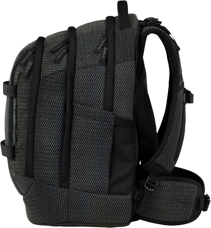 Satch Pack Set Set 4 teilig ab 5. Klasse ergonomisch 30L Stauraum mit Schlamperbox Trinkflasche Spor