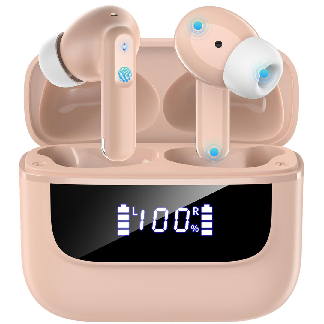 Bluetooth Kopfhörer in Ear, 6 Mikrofone ENC Noise Cancelling für Klarere Anrufe, Kopfhörer Kabellos
