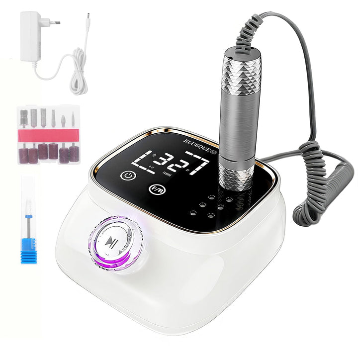 Elektrisch Nagelfräser, 45,000RPM Fräser Nail Drill Nagelfräser Set, Professionelle Nagelfeile mit L