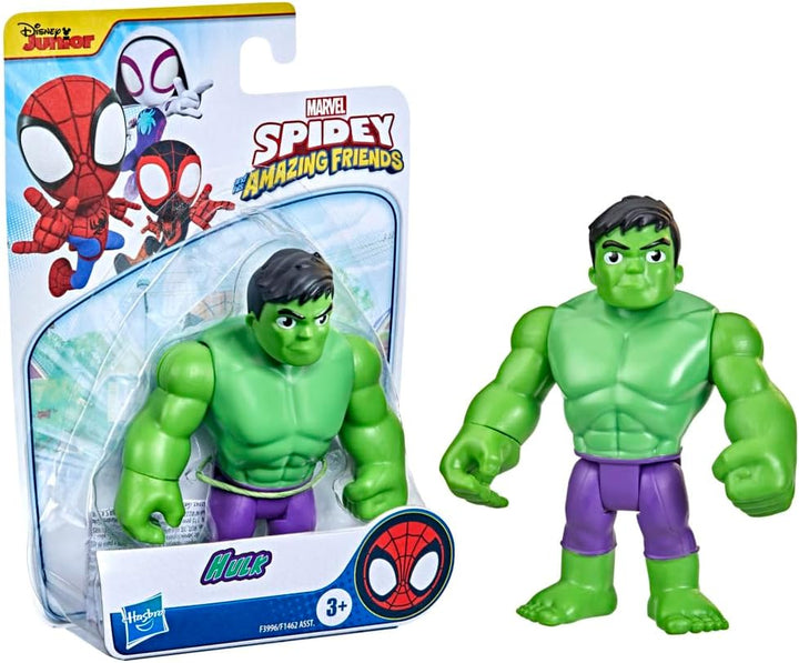Spidey and his Amazing Friends Marvel Hulk Figur, 10 cm grosse Action-Figur für Kinder ab 3 Jahren,