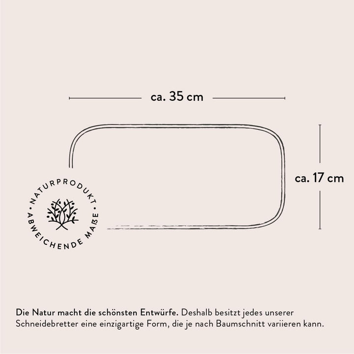 DAS OLIVENHOLZBRETT® Schneidebrett aus Olivenholz/Antipastibrett/Vesperbrett/Servierbrett/Chacaturie