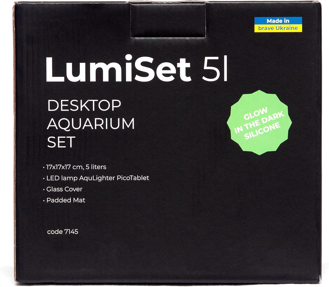 Collar AquaLighter LumiSet 5l - Nano-Aquarium mit Ultra-transparentem Glas mit leuchtenden Kanten -