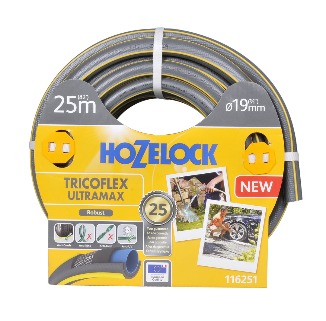 Hozelock 116251 25 m Tricoflex Ultramax Schlauch (19 mm Durchm.) 19mm diameter, 25 meter, 19mm diame