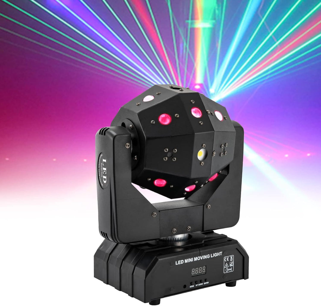 120w Moving Head Laser Bühnenlicht, Beweglicher Scheinwerfer Party Lights Spotlight Bühnenbeleuchtun