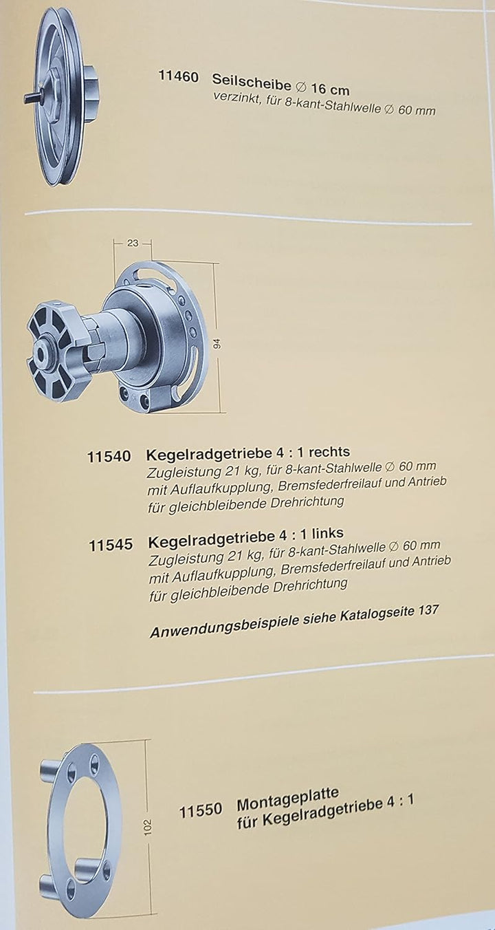 Bayram® 1 Stck Gurtzuggetriebe, Untersetzungsgetriebe Rolladengetriebe, Wellenbolzen, Getriebe Gurt