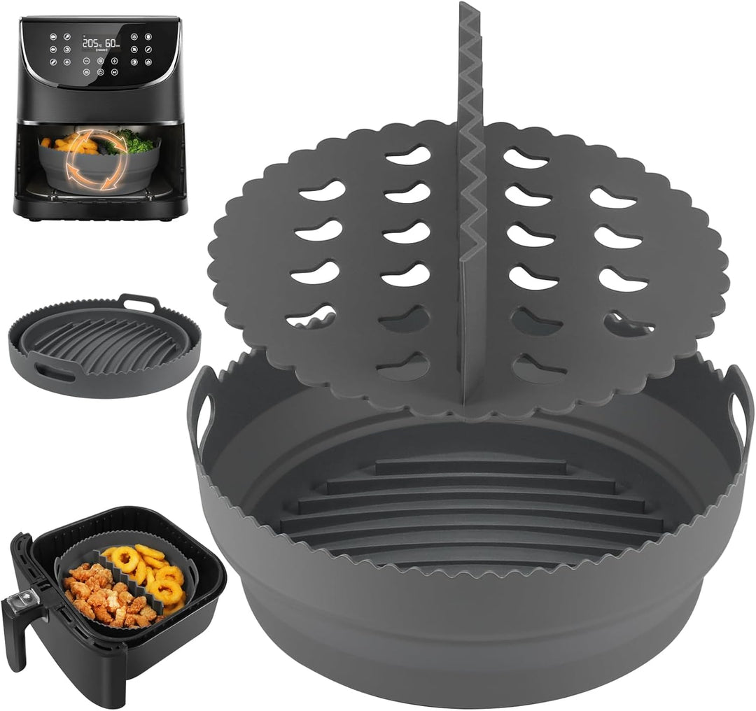 BYKITCHEN Airfryer Silikonform für Ninja Airfryer Max 5,2L AF160EU AF150EUCP, Airfryer Zubehör für C