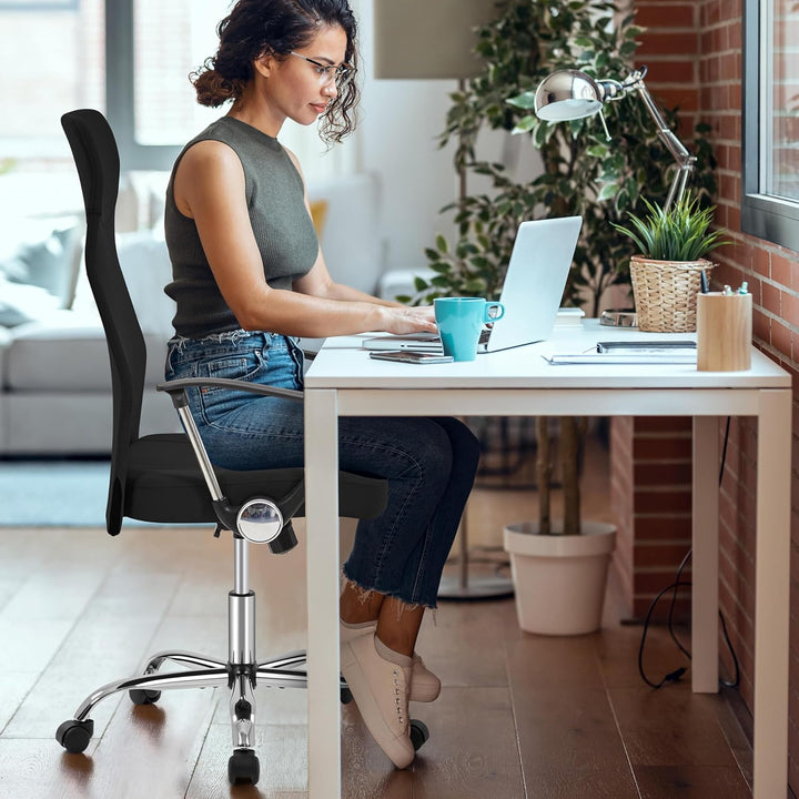 Yaheetech Bürostuhl, ergonomischer Schreibtischstuhl, chefsessel Computerstuhl, 360° Drehstuhl mit k