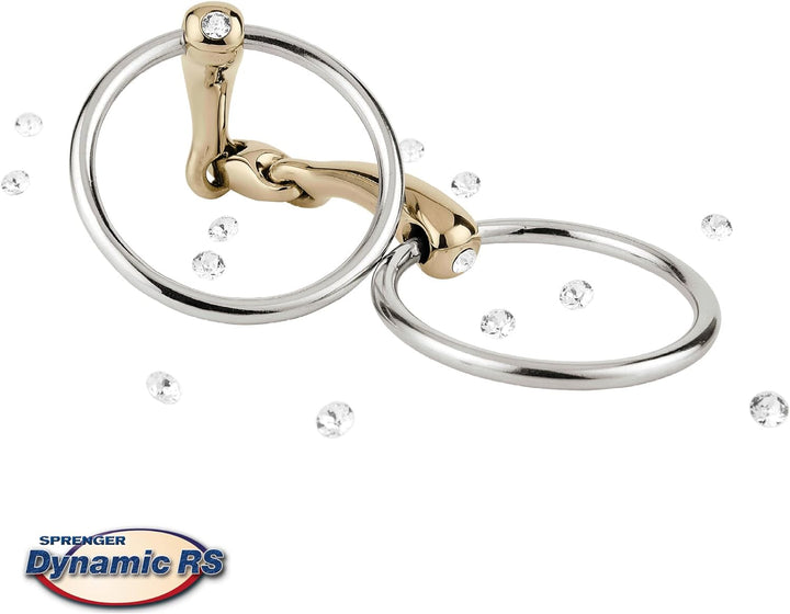 SPRENGER Dynamic RS Wassertrense 16 mm doppelt gebrochen mit Glas-Kristall - Sensogan, 125 mm Weite,