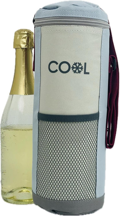 Kühltasche für Flaschen bis 1,5 Liter, Flaschenkühltasche, Grösse 12 x 32 cm, Kühlbox, Kühlbeutel, m