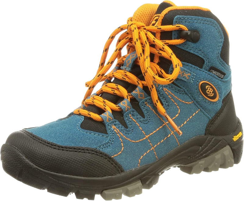 Brütting Unisex Kinder Mount Shasta Kids Hi Trekking-& Wanderstiefel 30 EU Petrol Schwarz Orange, 30