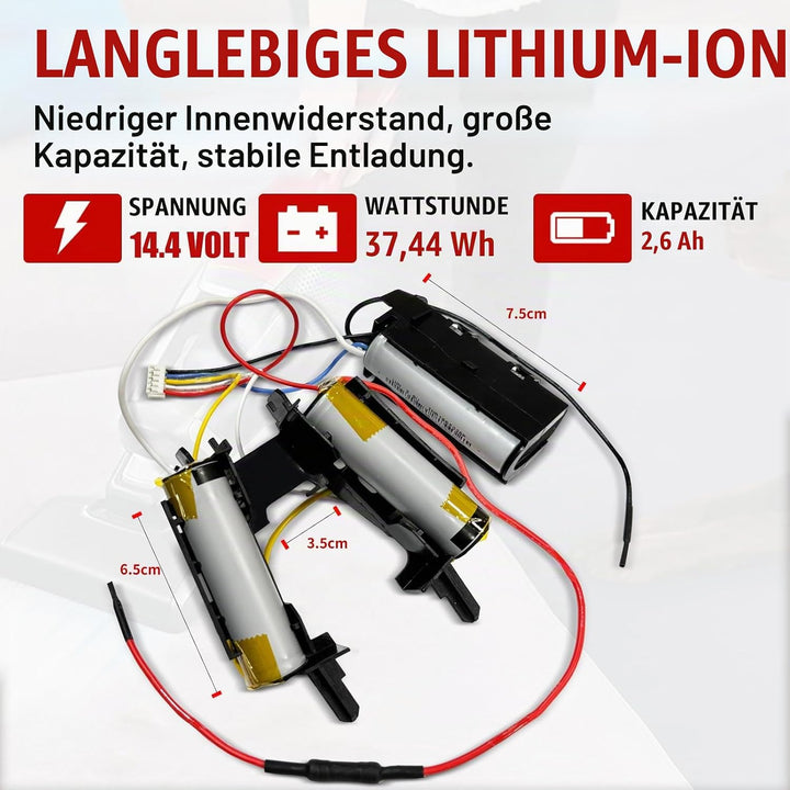 14,4V Akku für Electrolux AEG CX7-2-HO2, CX7-2-30DB, CX7-30IW,usw. Ersatz für Akku-Modell 4055420998