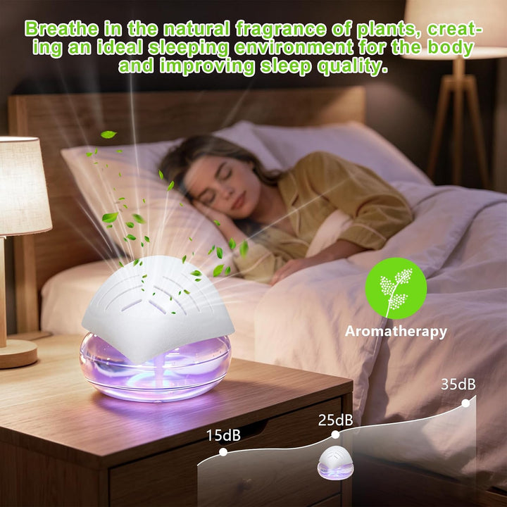 Lufterfrischer Luftbefeuchter Aroma Diffuser Ioniser with 30ml Essential Oils, Aromatisierer Raumluf