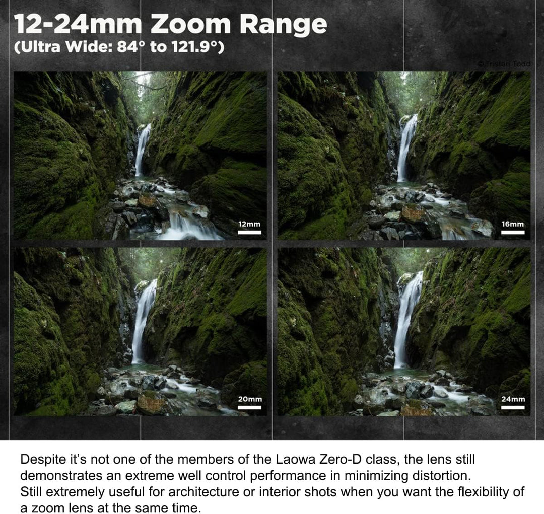 LA0WA Ultra-Weitwinkelobjektiv, 12–24 mm, f/5,6 Zoom, kompatibel mit Leica M-Mount-Kamera, manueller
