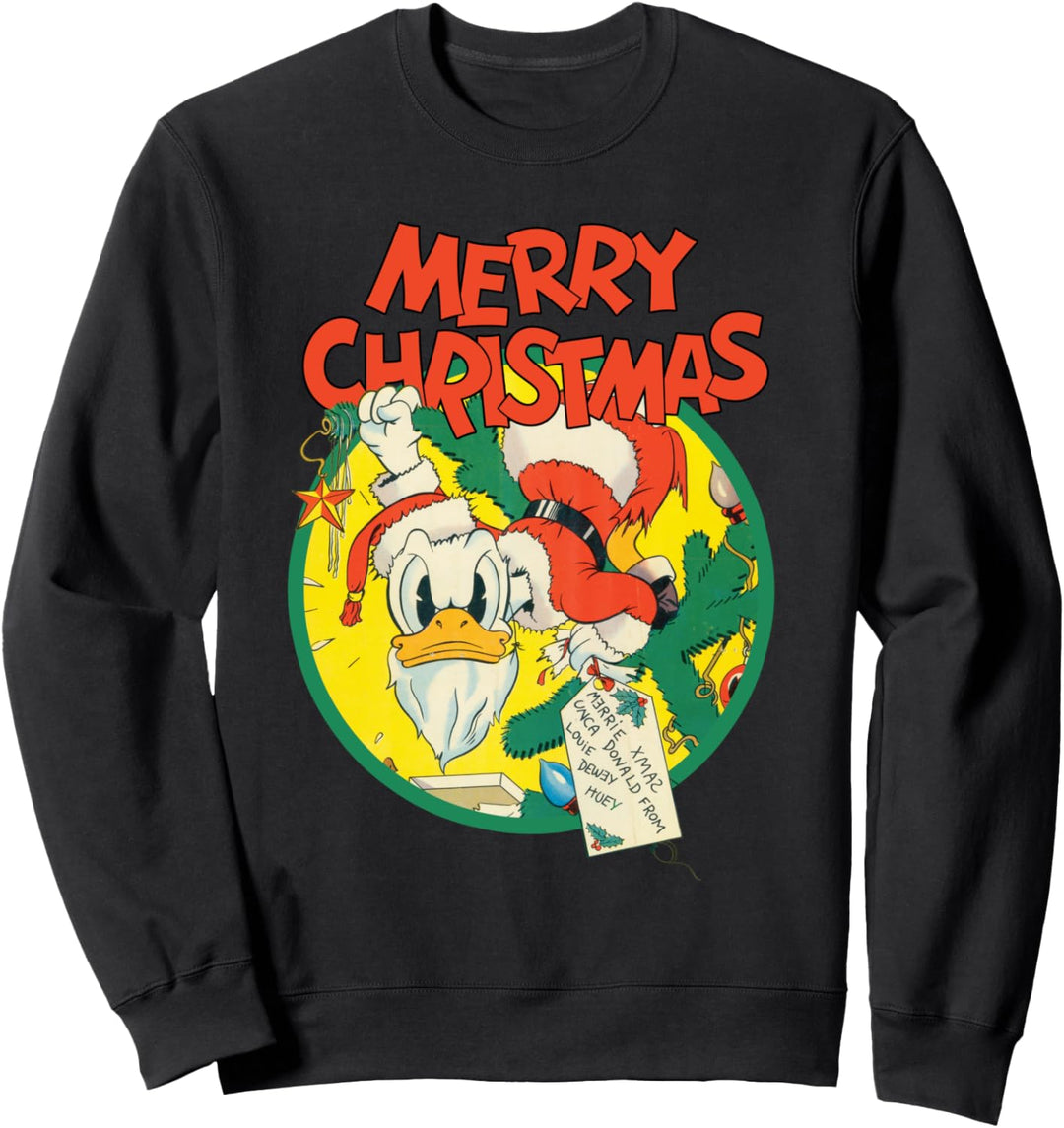 Weihnachten Donald Duck Merry Christmas Sweatshirt