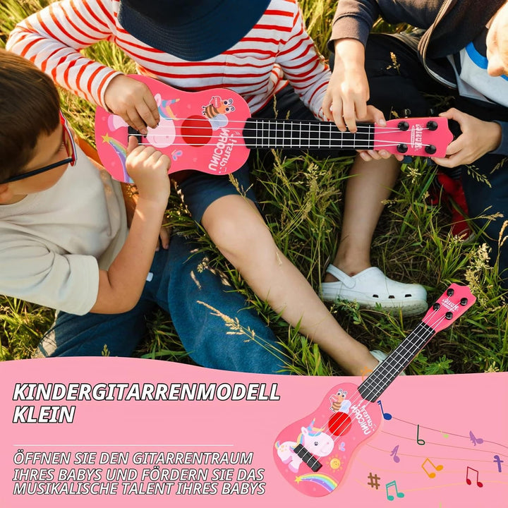 42 cm Gitarre für Kinder, Kindergitarre Gitarre Musikspielzeug Ukulele Instrument Musik-Ukulele-Gita