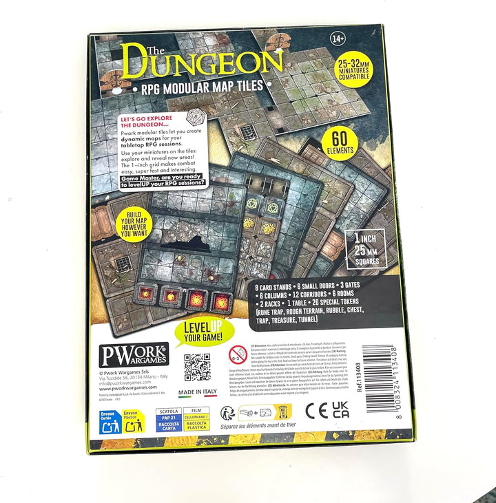 The Dungeon RPG Modular Map Tiles - Double face cardboard tiles