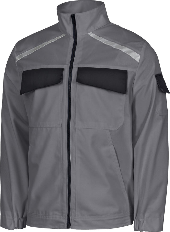 safetY&more Berufsjacke Extreme grau-schwarz, Gr. L L Grau-schwarz, L Grau-schwarz