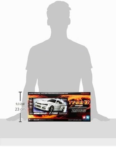 TAMIYA 300058605-1:10 RC Nismo R34 GT-R Z-Tune (TT-02D) &amp; Carson 500500091 RC-Reflex Pro 3 Elektro S