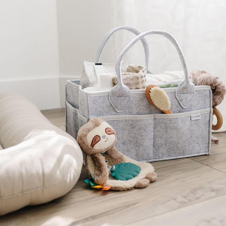 PUTSKA Windelkorb Organizer – Extra grosser Aufbewahrungskorb fürs Kinderzimmer, ideal für Wickelsta