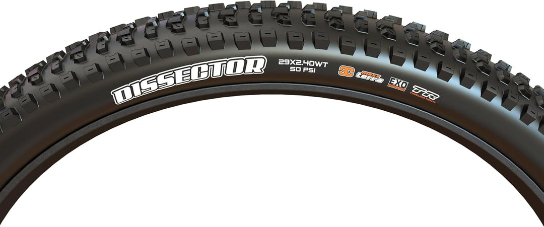 Maxxis Dissector 2.6 WT Faltbarer 3C MaxxTerra EXO+/TR Reifen, Schwarz 29 x 2.6 inches, 29 x 2.6 inc