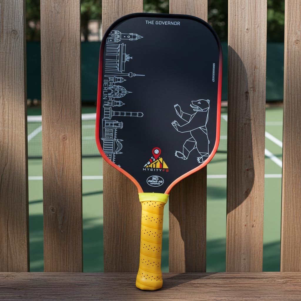 Pickleball-Schläger The Governor Berlin, USAP Zertifiziert, 42 cm, Rohkohlefaser + Fiberglas, 237-24