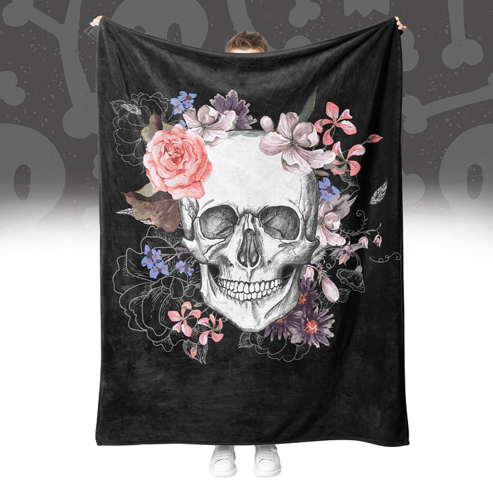Halloween Decke Kuscheldecken Skelett Totenkopf Wohndecken Dicke Decke Winter warm Sofadecken Decke