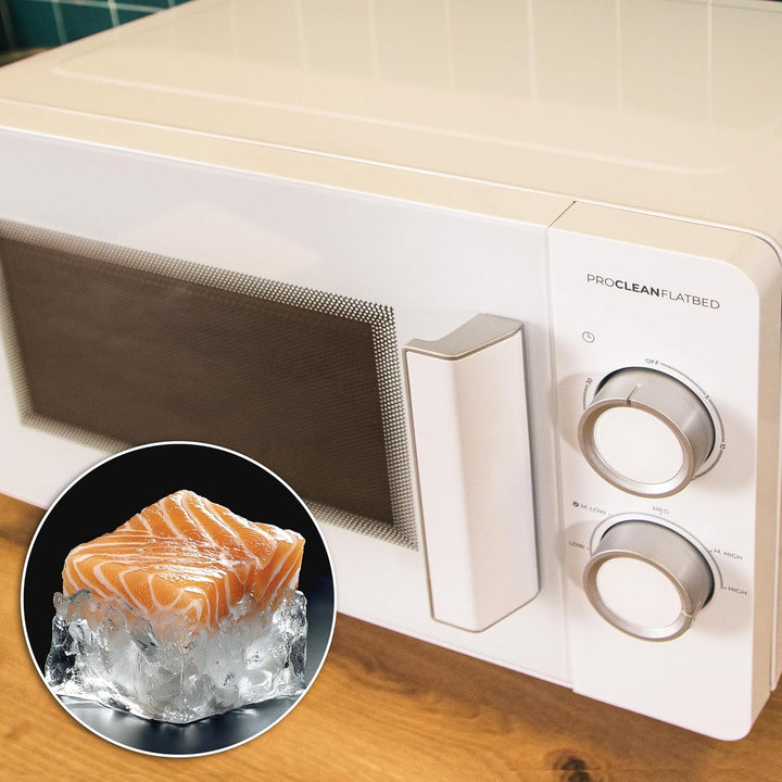 Cecotec Mikrowelle mit Grill Proclean 3020 Flatbed Mikrowelle 20 l, 700 W, 6 Stufen, 3DWave-Technolo