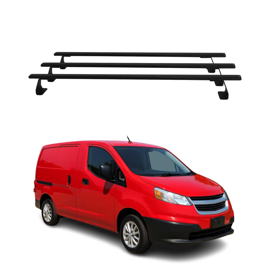 OMAC Heavy Duty Dachträger Querträger kompatibel mit Nissan NV200 2009-2020 – 3 Stangen – Stahl Schw