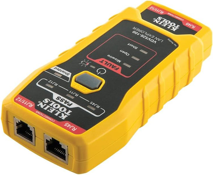 KLEIN TOOLS Netzwerkkabel-Prüfgerät, LAN Explorer™ Datenkabel-Prüfgerät mit Remote-Einheit RJ45 and