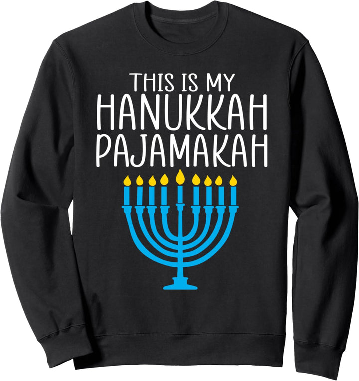 This is My Hanukkah Pyjamakah Shirt Lustiger Schlafanzug für Jungen und Mädchen Sweatshirt