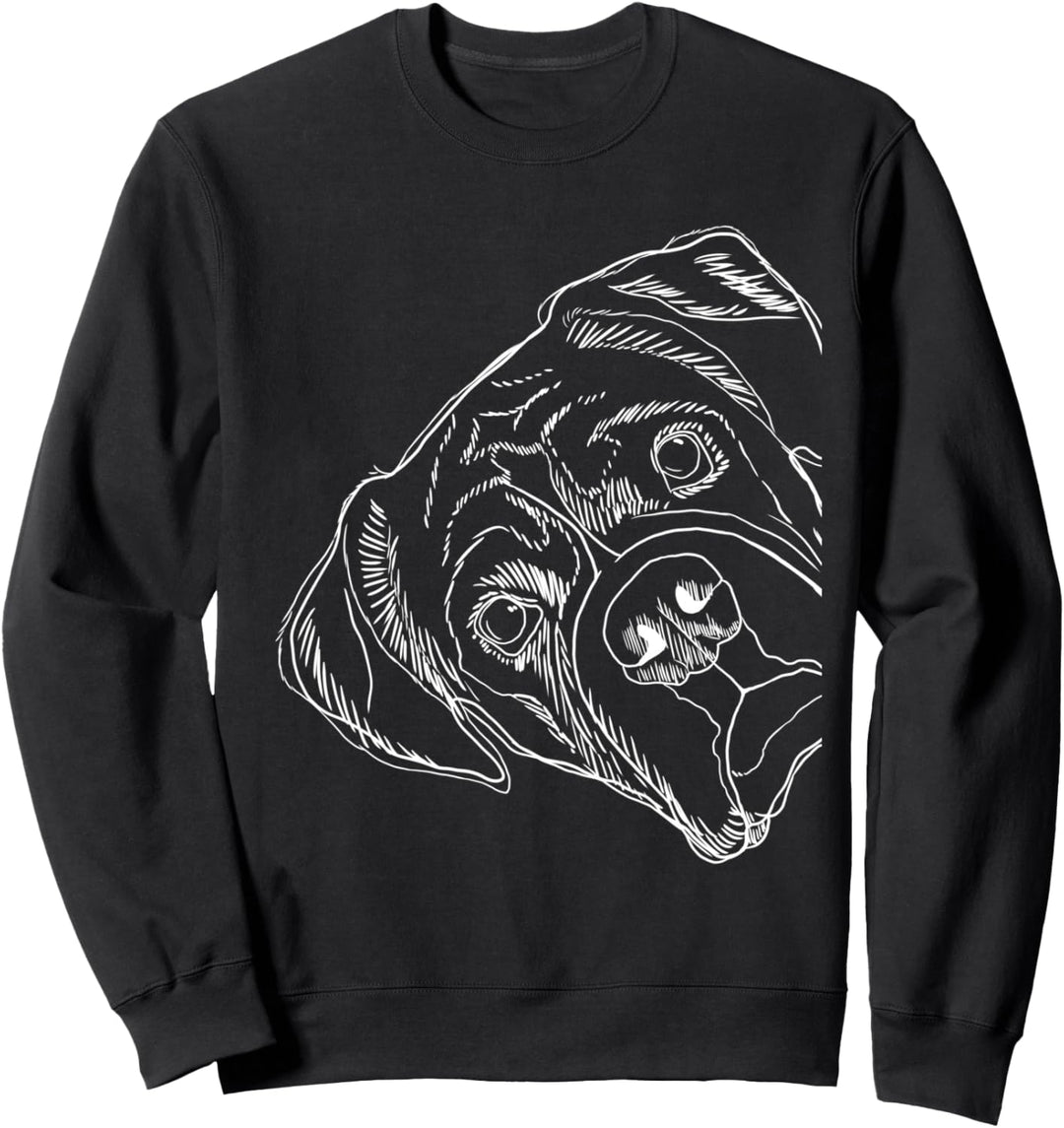 Witziger Hund Deutscher Boxer Sweatshirt