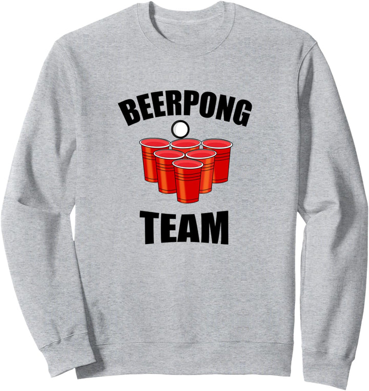 Bierpong Team Trinkspiel Feiern Party Sweatshirt