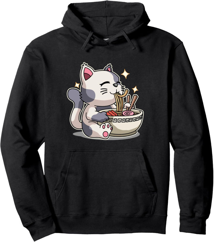 Cat Ramen, Anime Lover Frauen Kinder Mädchen, Anime Manga Kawaii Pullover Hoodie