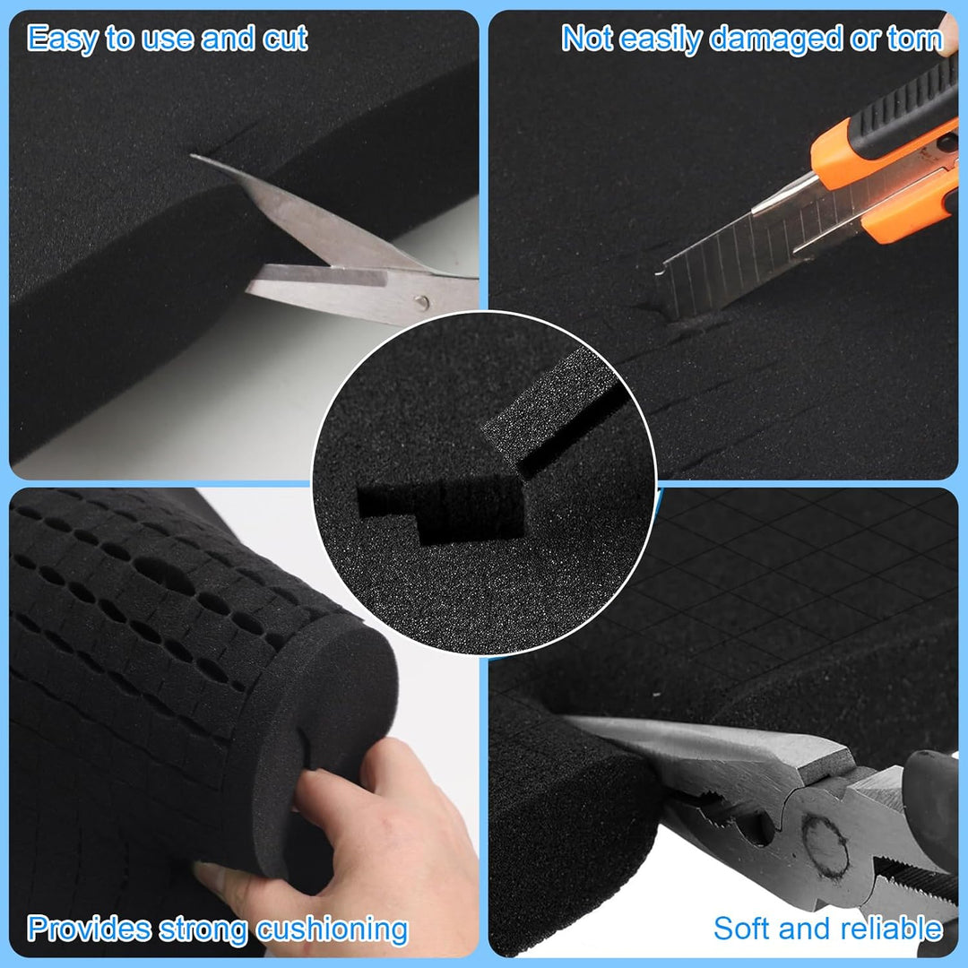 Rasterschaumstoff 2 Stück (400x300x50mm)- Schaumstoffeinlage Werkzeug,Schaumstoffeinlage für Transpo