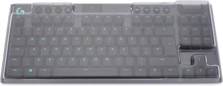 Decksaver Cover für die Logitech G915 Lightspeed TKL Tastaturserie - geräucherte/klare Schutzhülle,