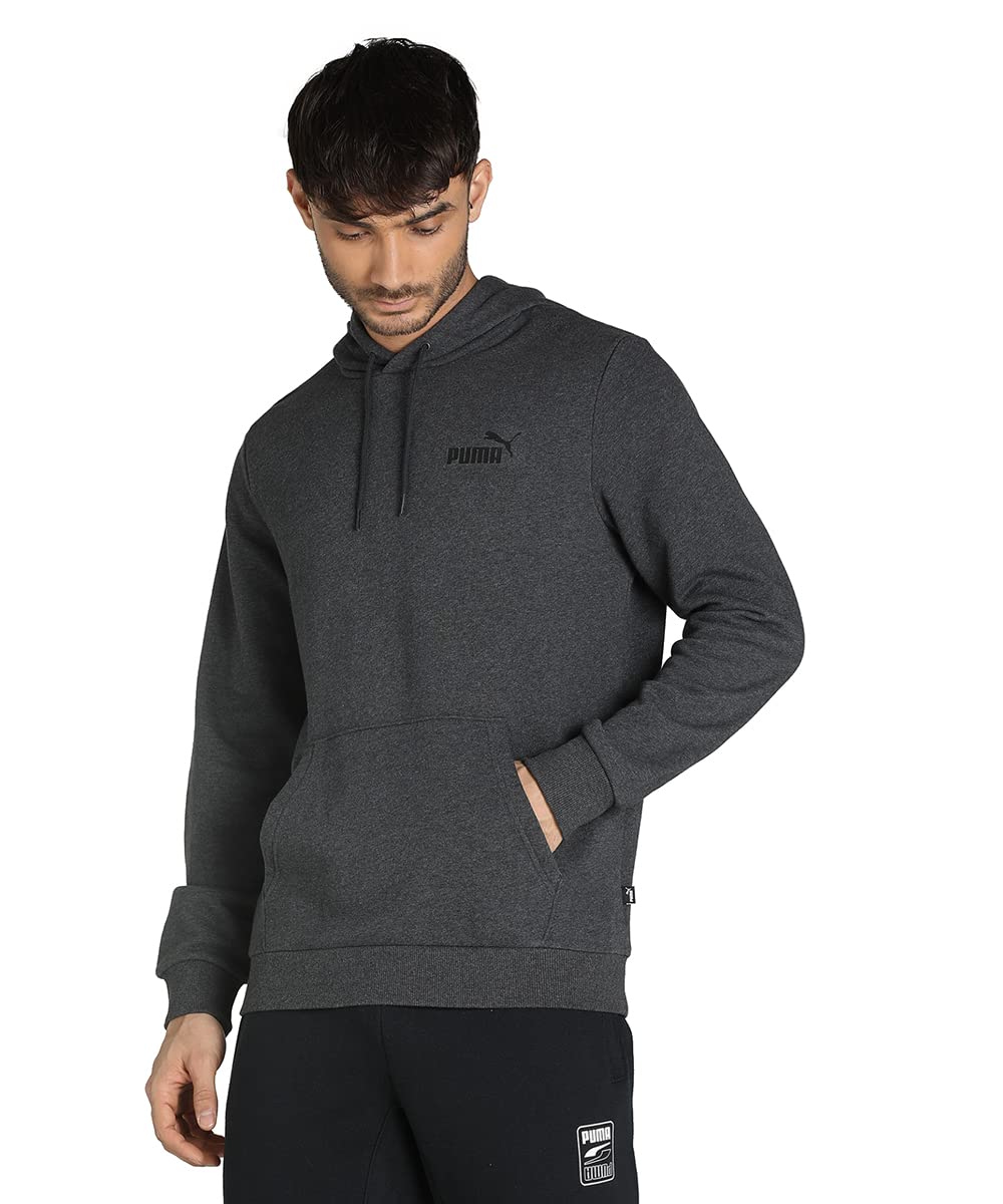 PUMA Herren Essentials Small Logo Hoodie XXLDark Gray Heather