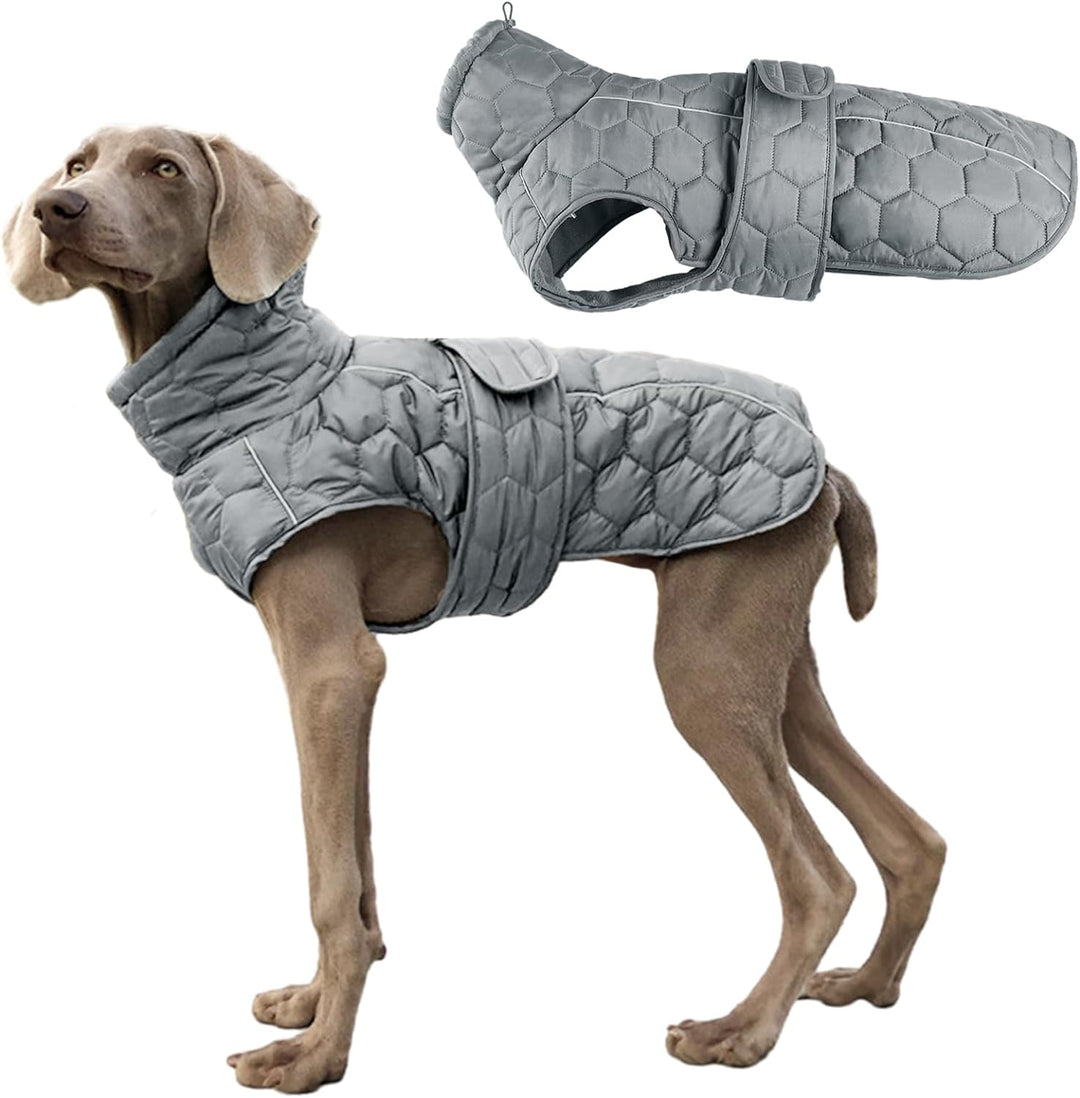 Aiboria Hundejacke Warme Hundemantel Winter Reflektierende Mittelgrosse Welpen Hundepullover Fleece