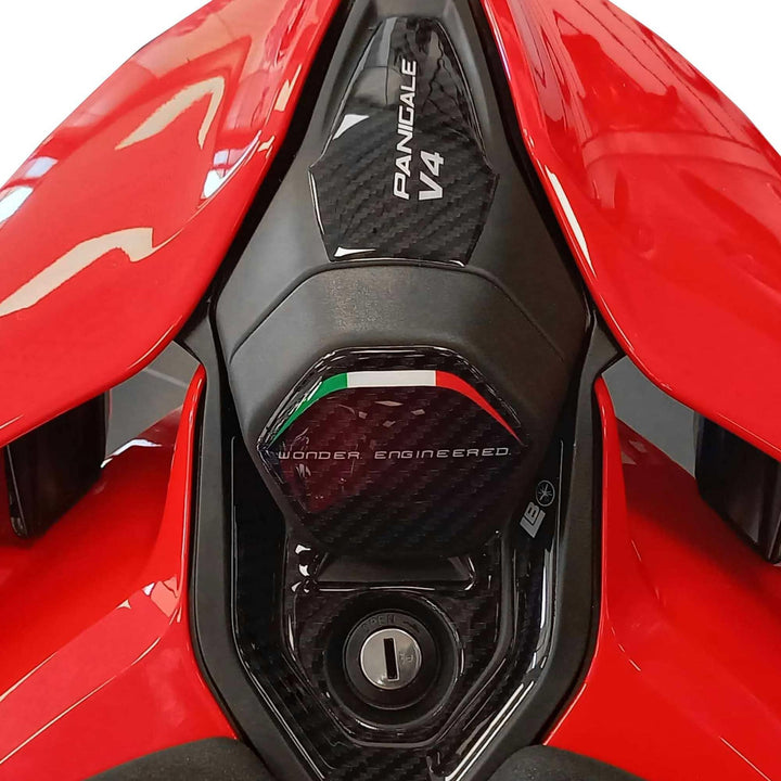 LABELBIKE 3D Motorrad Heckaufkleber kompatibel mit Ducati | Panigale V4 V4S 2025, Harzschutz, Kratzf